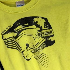 Moto option helmet full face kids neon shirt